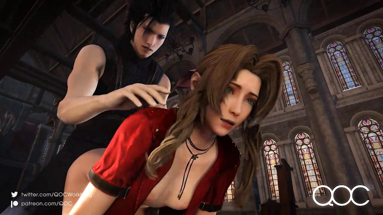 Zack Fair Fucks Aerith | Rule 34 Animated